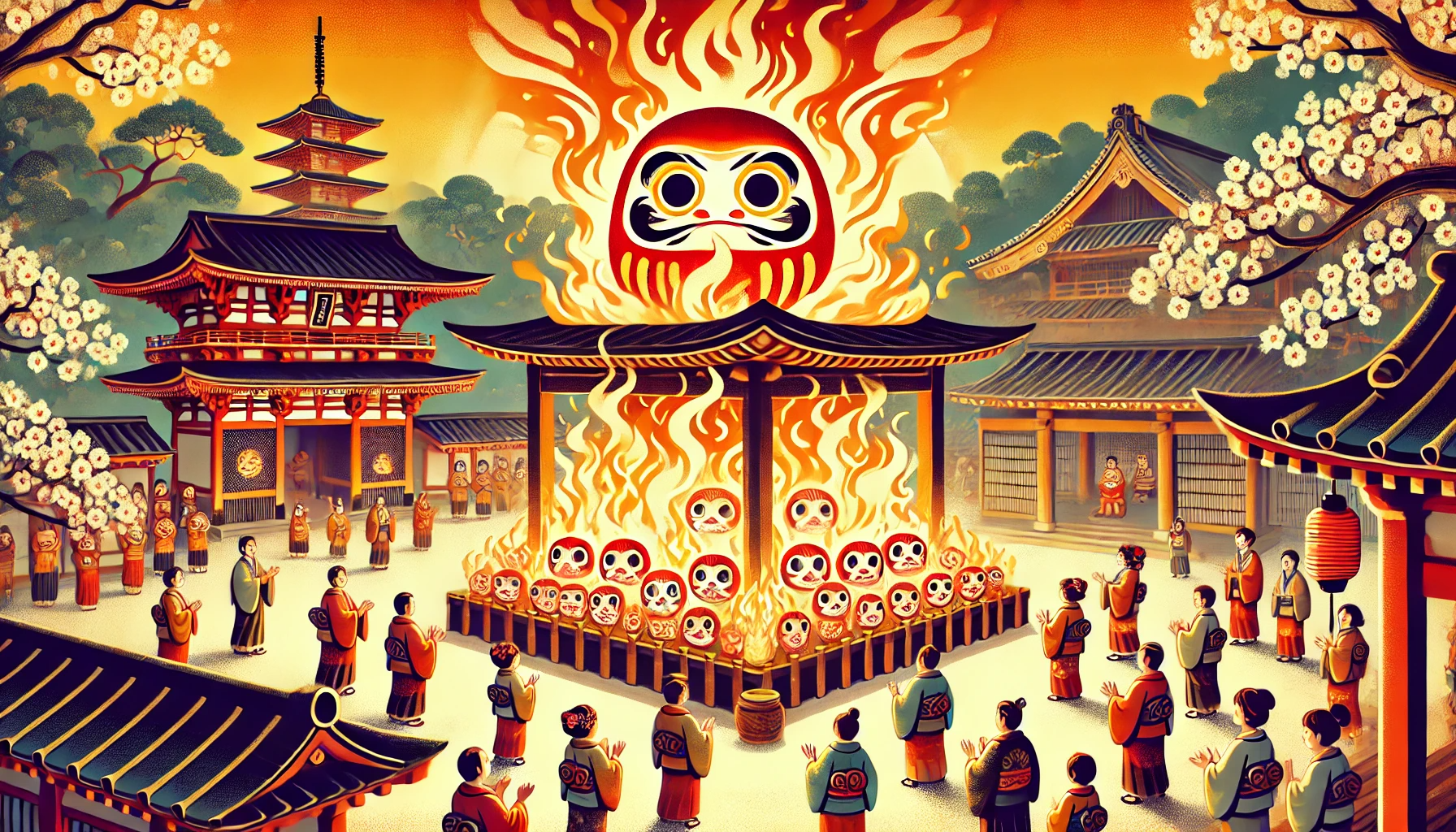 Every Year, Thousands of Daruma Doll Heads Are Burned in This Captivating Japanese Ritual